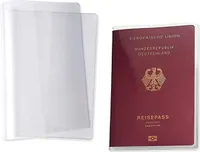 EUROPAPA 10Stk Reisepasshüllen Reisepass Schutz Pass Hülle Schutzhülle Passhülle Reisepasshülle Passport Cover Transparent 95*135mm