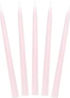 Świeca stożkowa matowa j. różowy 24cm 10szt