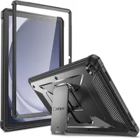 Fintie Hülle für Samsung Galaxy Tab A9 Plus 11 Zoll 2023, Ganzkörper-Rugged Hybrid Stand Schutzhülle mit eingebauter Schutzfolie für Tablet A9+11 Zolll SM-X210/X216/X218, Schwarz