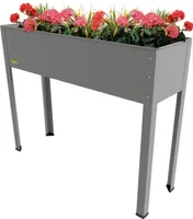 BioGreen Hochbeet "Freising XL" aus verzinktem Metall B 100 x T 30 x H 80 cm
