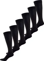 NUR DER Knie-strümpfe thermo-socken overknee Bambus schwarz 43-46