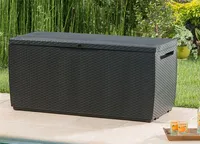 Keter Capri Ratan - zahradní úložný box 305 L - 123 x 53 x 57 cm - antracit