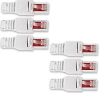 Netzwerkstecker 6x Cat6 Netzwerk Stecker werkzeuglos Cat7 Cat5 LAN Kabel RJ45