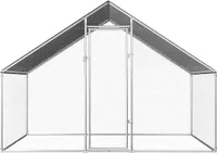 vidaXL Outdoor-Hühnerkäfig 2,75x2x1,92 m Verzinkter Stahl