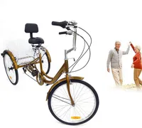 WSIKGHU 24 Zoll Dreirad für Erwachsene Faltbar Erwachsene Dreirad