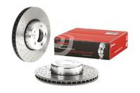 2x BREMSSCHEIBE TWO-PIECE DISCS LINE GESCHLITZT/GELOCHT Ø 340 MM Vorne von Brembo (Set09.C398.13) Bremsanlage Bremsscheibenset, Scheibenbremse, Satz, Bremsscheibensatz