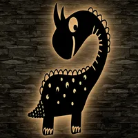 Dino Spielzeug Tier LED Dinosaurier  Schlummerlicht Nachtlicht für Kinderzimmer Geschenk Buche #49