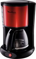 Filtračný kávovar Moulinex Subito FG360, červená/čierna a nerezová oceľ, 10-15 šálok