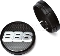 Středová krytka alu kola Ø 52/56mm, BBS 10023598 plast, s logem, carbon/chrom logo