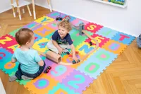 KIDUKU® 86-dielna podložka na puzzle testovaná Rheinland - detská podložka na hranie, podložka na hranie, podložka na hranie pre bábätká a deti