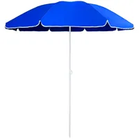 Sonnenschirm Ø 160cm & 180cm Höhe Sonnenschutz Strandschirm Gartenschirm Marktschirm, Terrassenschirm Polyester Bespannung Strandsonnenschirm Retoo