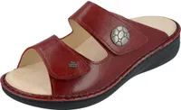 Finn Comfort Damen Pantoletten MOOREA 10302-36, 10302-37, 10302-38, 10302-39, 10302-40, 10302-41, 10302-42, 10302-43, 12815-37, 12815-38, 12815-39, 12815-40 FCO-02642 carmine 40 [Schuhe Frau]