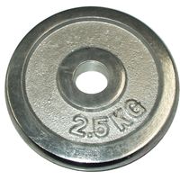 Chrómový kotúč (závažie) pre činky 2,5 kg, 30 mm