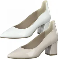 MARCO TOZZI Damen Blockabsatz Pumps Spitz 2-82400-28, Größe:40 EU, Farbe:Beige