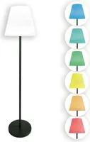 Sesua Solar Outdoor-Stehlampe mit Farbwechsler 150cm mit Fernbedienung schwerer Metallfuß auch für den Innenbereich