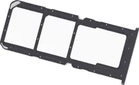 Simkartenhalter passend für Oppo A53s (CPH2135, CPH2139), Dual-Nano-SIM + micro-SD, Originalersatz, Schwarz