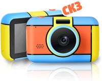 Mini Digital Kamera,  5MP Kinderkamera Videokamera mit 2.4’’ Bildschirm und Speicherkarte, Spielzeug und Geschenk für Kinder über 3 Jahre