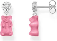 Thomas Sabo H2330-052-9 Ohrstecker mit pinken Goldbären silber Damen