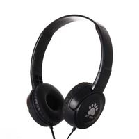 3,5-mm-Kabel-Around-Ear-Kopfhörer, tragbare Kinder-Musikkopfhörer, für MP4 MP3 Smartphone Laptop,Schwarz
