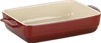 Naczynie do zapiekanek KELA Malin 22,5x12,5x6cm czerwony/beżowy