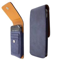 caseroxx Klappetui Schutz Holster passend für Cat S62 / S62 Pro in blau gefertigt aus Echtleder