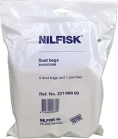 Nilfisk Staubsaugerbeutel 5 Stück + 1 Motorfilter, Nr. 22198000