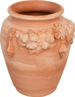 Topf terracotta 38x38x45 cm, Vase aus ton, Vasen deko