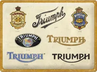 Nostalgic-Art - Plechový talíř 30 x 40 cm - Triumph - Logo Evolution