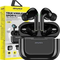 Slúchadlá Awei Bluetooth 5.0 T29 Tws + Dokovacia Stanica Čierna/Čierna
