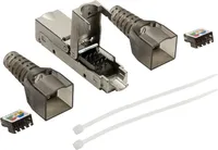 LogiLink Feldkonfektionierbarer Kabelverbinder STP Kat.6A geschirmt