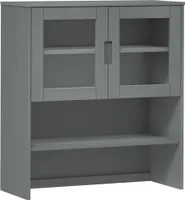 vidaXL Highboard top MOLDE Grey 90x35x100 cm lite drewno sosnowe
