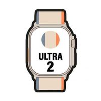 Apple Watch Ultra 2/ GPS/ Cellular/ 49 mm/ Caja de Titanio/ Correa Loop Trail Naranja/Beis S/M