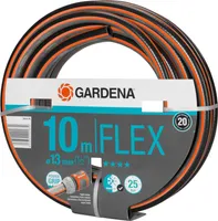 Gardena Comfort FLEX Schlauch 13 mm (1/2 Zoll), 10 m: Formstabiler, flexibler Gartenschlauch mit Power-Grip-Profil, aus hochwertigem Spiralgewebe, 25 bar Berstdruck, ohne Systemteile (18030-20)