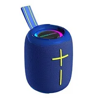 Bluetooth Lautsprecher, Tragbarer Bluetooth Lautsprecher, 360° Stereo Sound Wasserdicht Musikbox, Soundbox für Reisen-Blau