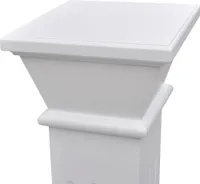 vidaXL Säulen-Pflanzenständer Klassischer Stil Quadratisch MDF
