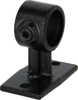 AVERDE Rohrverbinder Halterung durchgehend schwarz 3/4" (Ø 26,9 mm)