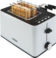 Bourgini Toaster mit extra breiten Schlitzen für Sandwiches - Weiß