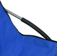 vidaXL Skládací plážová lehátka 2 ks. Modrá látka