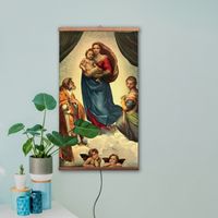Infrarotheizung 500 Watt Bildheizung Heizbild Infrarot Bild Heizer Sixtinische Madonna 105 x 60 cm A++