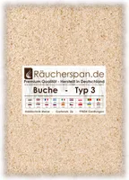 Räucherspäne von räucherspan.de - jetzt auch bei Kaufland - für Sparbrand, Räucherschnecke - Buche Typ 3, 5kg