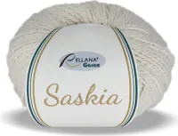 Rellana Sommergarn Saskia 77% Baumwolle/23% Seide,50g/120m,seidig glänzend, 01 weiß