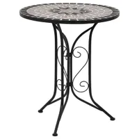 vidaXL 3-tlg. Grau Keramická mozaika Bistro-Set