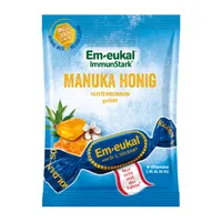 Em eukal Manuka med plnený pastilkami proti kašľu sladký 75g