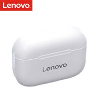 Original Lenovo LivePods Ohrhoerer LP40 TWS Bluetooth 5.0 in-Ear Kopfhörer für PC, Android, iPad, iOS, Dual Stereo, Noise Reduction, HiFi Bass (Weiss)
