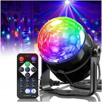 Discokugel 360° Rotierende Musik Activated LED Party Lampe Discolicht mit Fernbedienung  RGB Dynamisch Disco Lichteffekte für Party Weihnachten Kinder