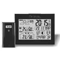 LCD Funk-Wetterstation mit Außensenor Wecker Funkuhr Kalender Vorhersage Hygro - 4-MV5792-1