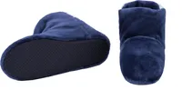 RAIKOU COSYSCHOE Hausschuhe-Pantoffel Stiefel für Damen, Herren aus Micro Flausch mit ABS und Rutschfester Sohle, Super Flauschige Nachtblau-37/40