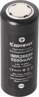 IMR 26650 Li-Ion Akku 5500mAh 3,6V - 3,7V  15A konstant Abmessungen 66,5 x 26,3 mm