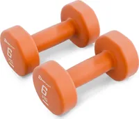 Hop-Sport Kurzhanteln - 2er Set, Hanteln aus Gusseisen mit Neopren-Überzug - 2x6kg, Gewichte aus widerstandsfähiges Material