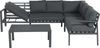 Garden Impressions Lexington Loungeset 4-tlg R - carbon black/reflex black